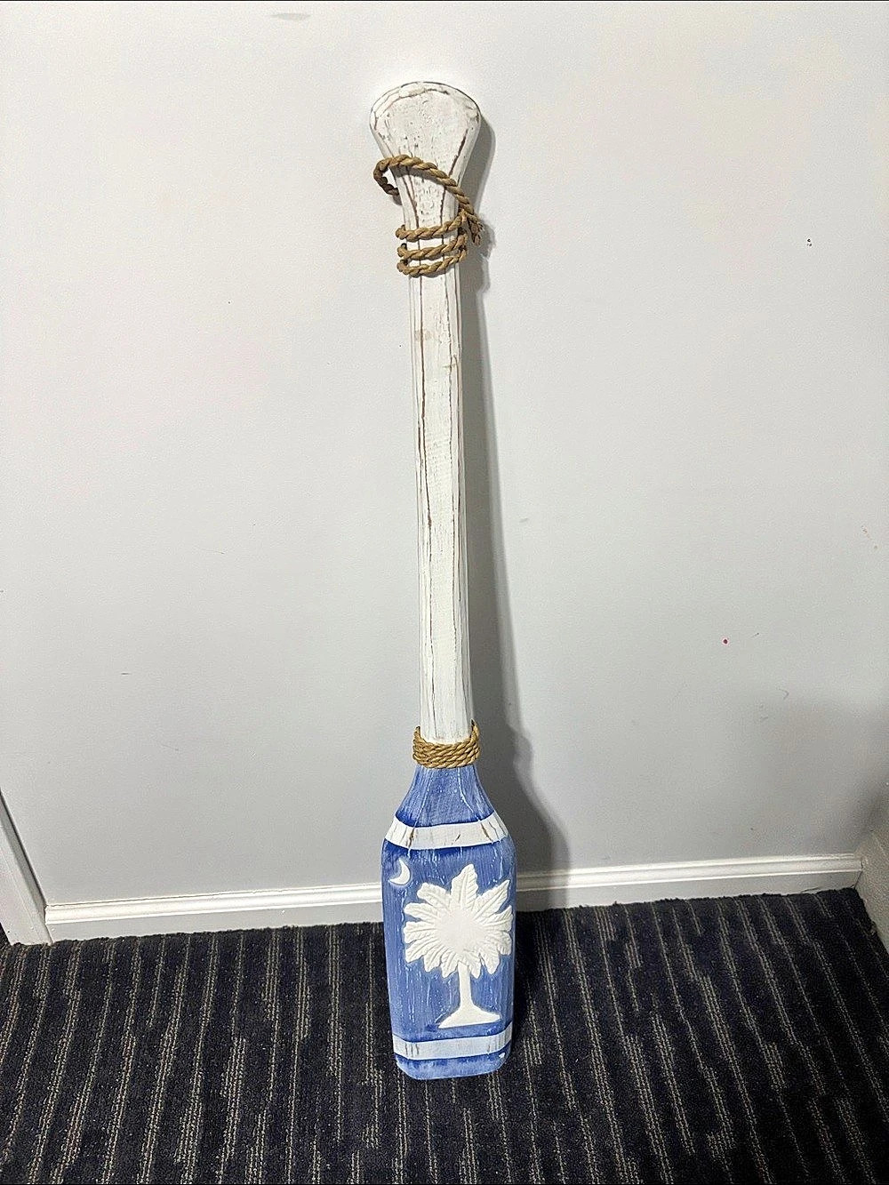 Nautical Oar Paddle Wall Art – SC Palmetto & Crescent Moon